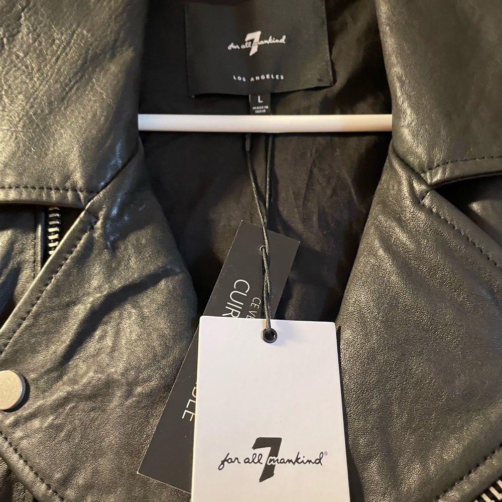 7 for All Mankind leather Moto jacket